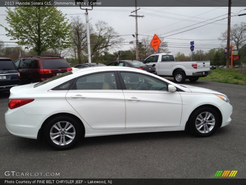 Shimmering White / Camel 2013 Hyundai Sonata GLS