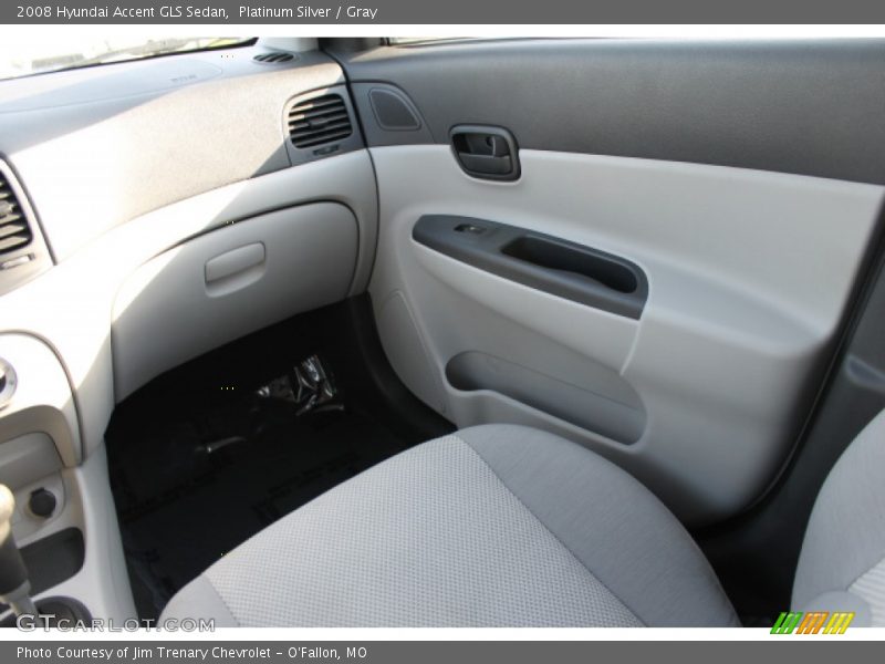 Platinum Silver / Gray 2008 Hyundai Accent GLS Sedan