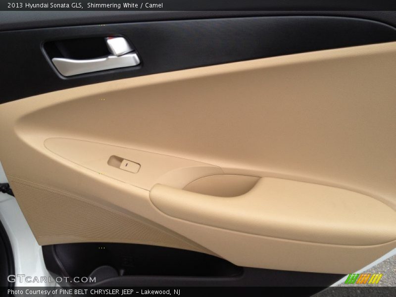 Shimmering White / Camel 2013 Hyundai Sonata GLS