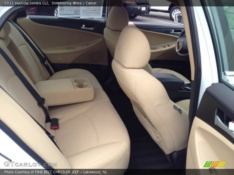 Shimmering White / Camel 2013 Hyundai Sonata GLS