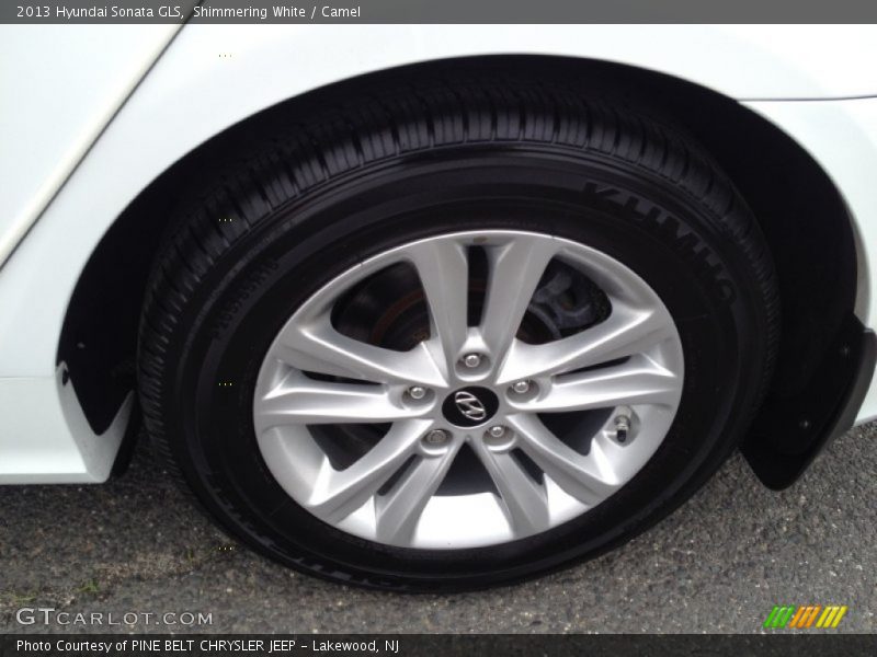 Shimmering White / Camel 2013 Hyundai Sonata GLS