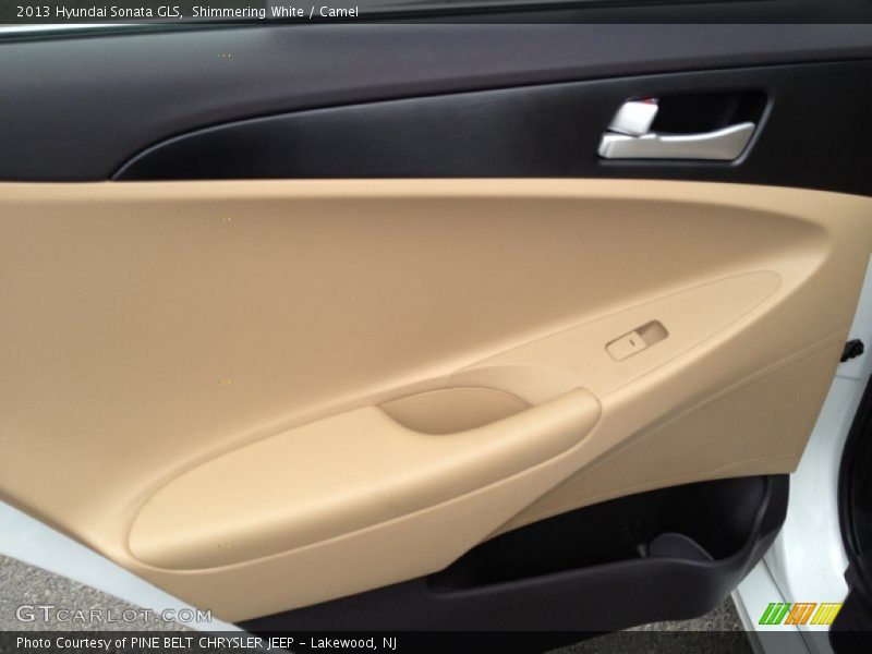 Shimmering White / Camel 2013 Hyundai Sonata GLS