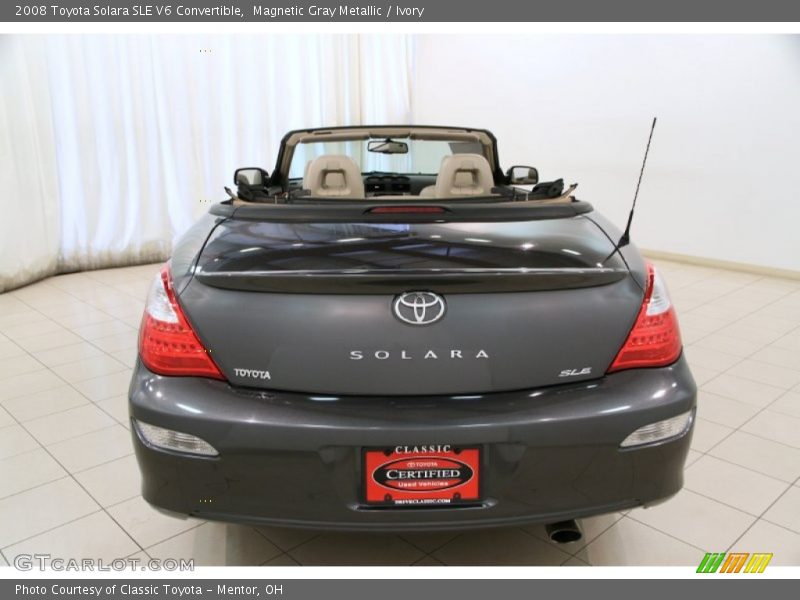 Magnetic Gray Metallic / Ivory 2008 Toyota Solara SLE V6 Convertible
