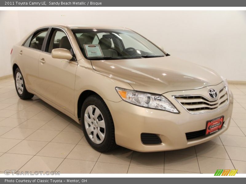 Sandy Beach Metallic / Bisque 2011 Toyota Camry LE