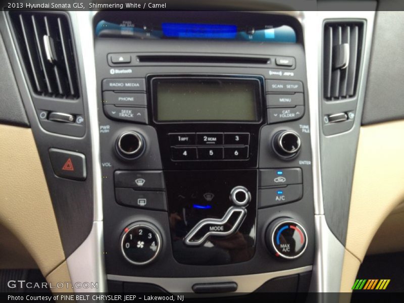 Shimmering White / Camel 2013 Hyundai Sonata GLS