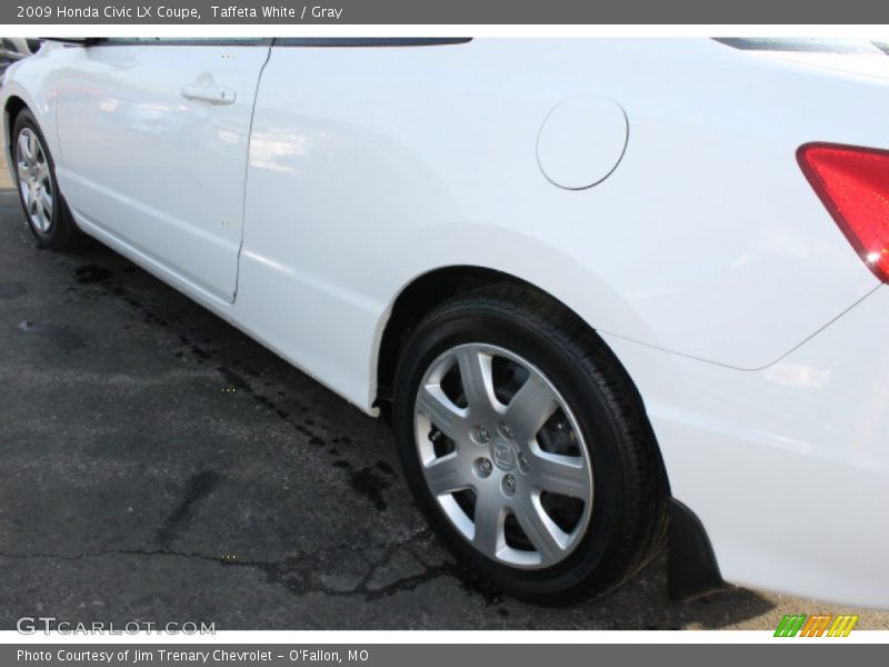 Taffeta White / Gray 2009 Honda Civic LX Coupe