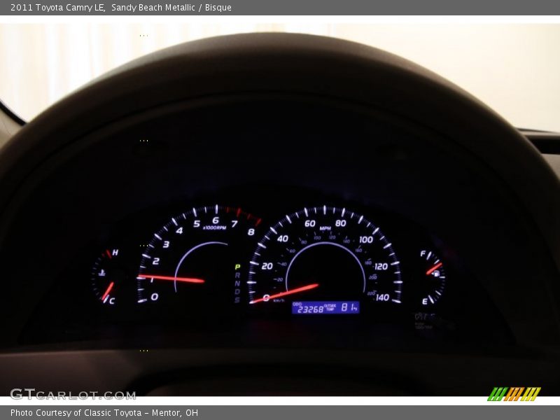 Sandy Beach Metallic / Bisque 2011 Toyota Camry LE