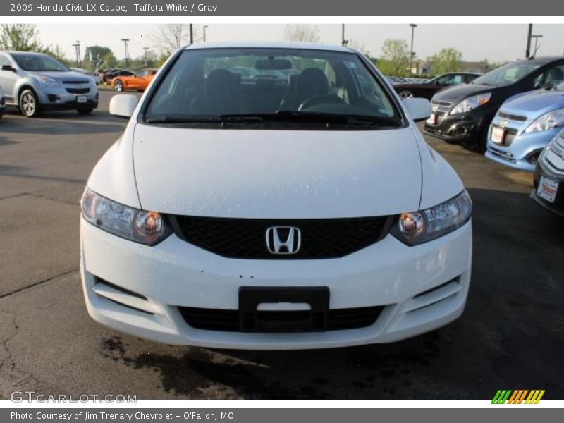 Taffeta White / Gray 2009 Honda Civic LX Coupe