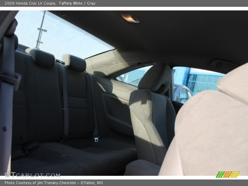 Taffeta White / Gray 2009 Honda Civic LX Coupe