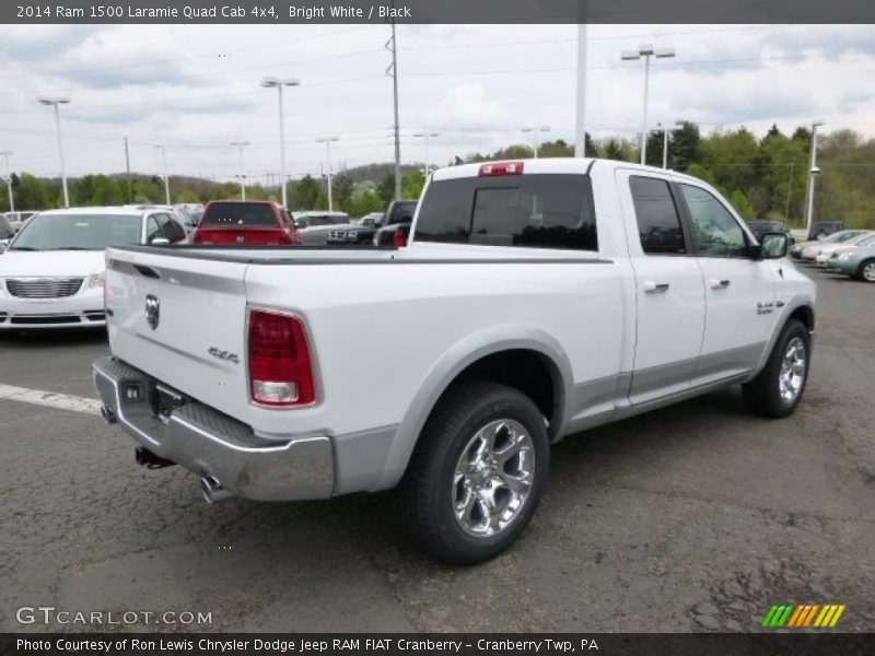 Bright White / Black 2014 Ram 1500 Laramie Quad Cab 4x4