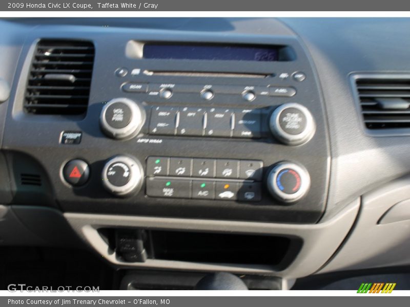 Taffeta White / Gray 2009 Honda Civic LX Coupe