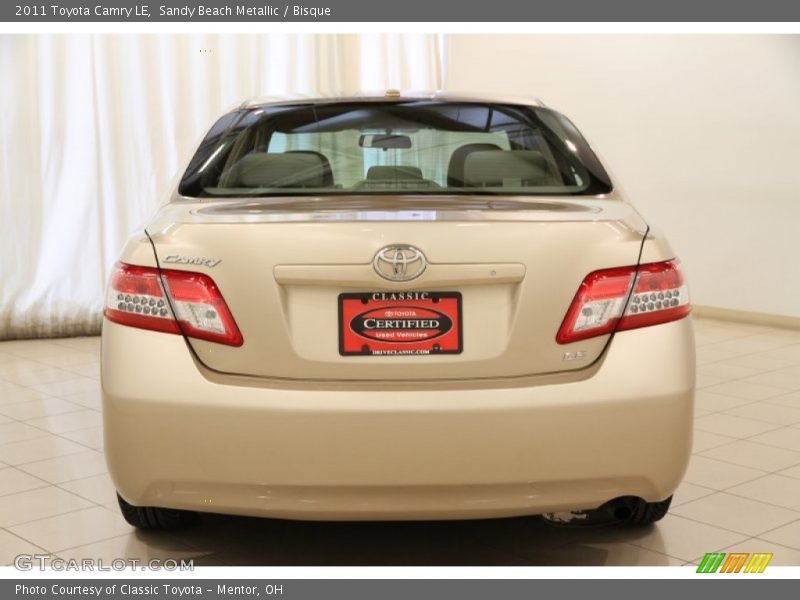 Sandy Beach Metallic / Bisque 2011 Toyota Camry LE
