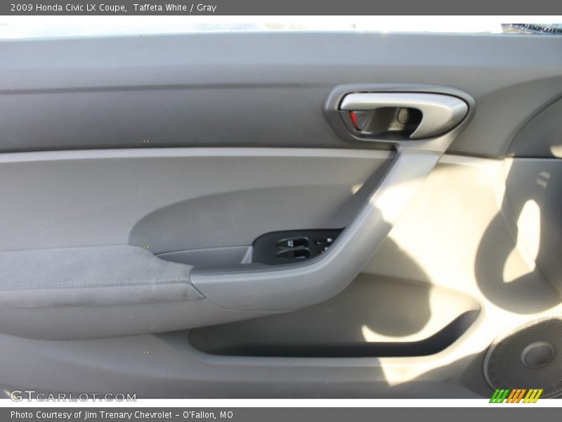 Taffeta White / Gray 2009 Honda Civic LX Coupe