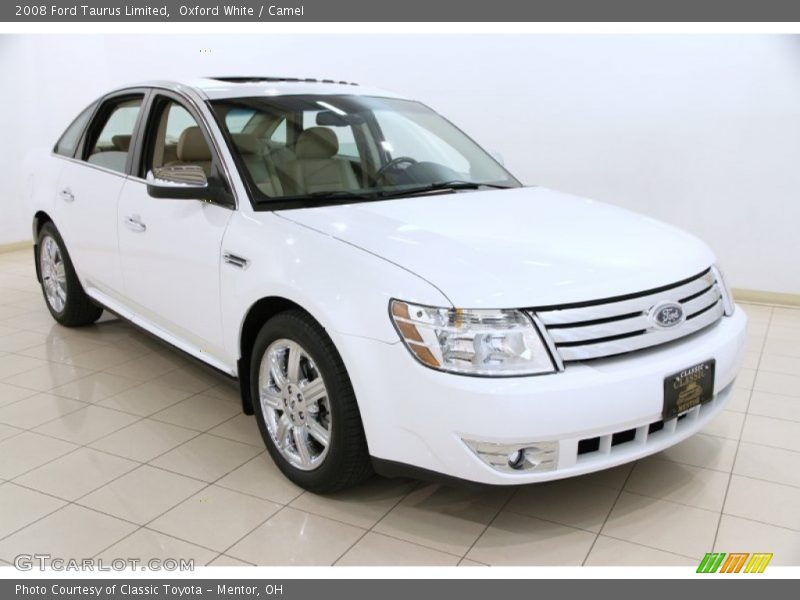 Oxford White / Camel 2008 Ford Taurus Limited