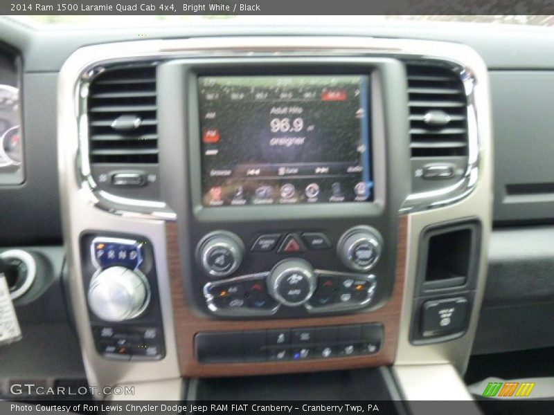 Bright White / Black 2014 Ram 1500 Laramie Quad Cab 4x4