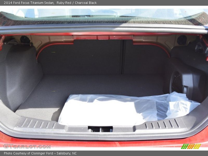 Ruby Red / Charcoal Black 2014 Ford Focus Titanium Sedan