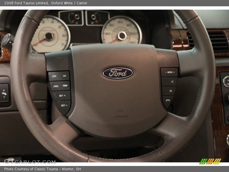 Oxford White / Camel 2008 Ford Taurus Limited
