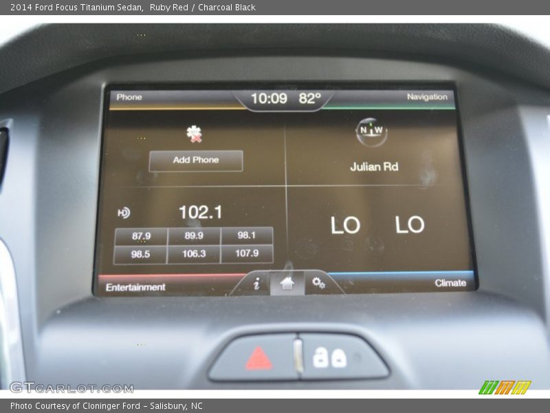 Ruby Red / Charcoal Black 2014 Ford Focus Titanium Sedan