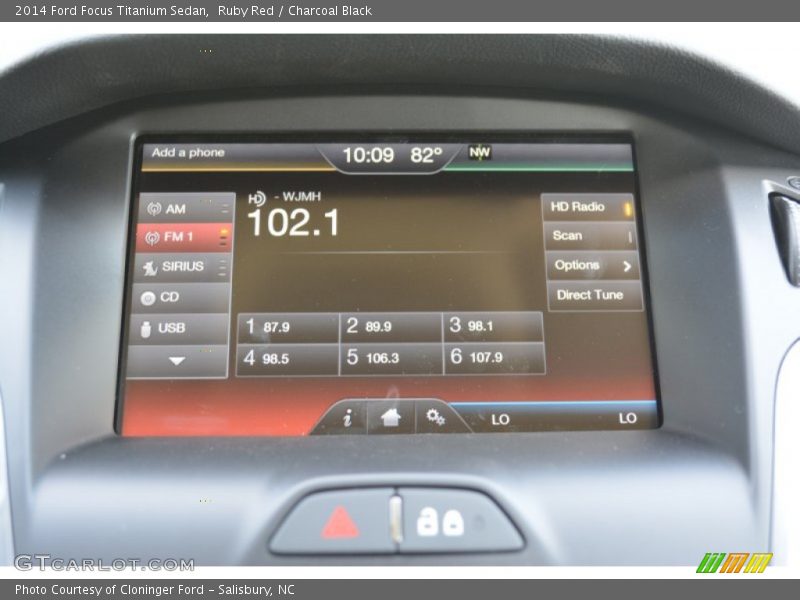 Ruby Red / Charcoal Black 2014 Ford Focus Titanium Sedan