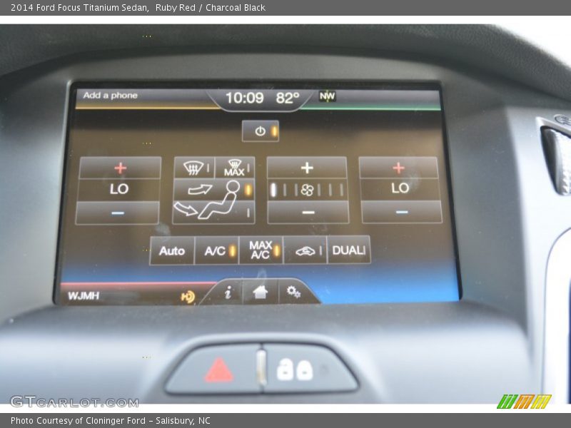 Ruby Red / Charcoal Black 2014 Ford Focus Titanium Sedan