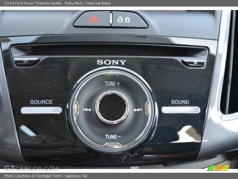 Ruby Red / Charcoal Black 2014 Ford Focus Titanium Sedan