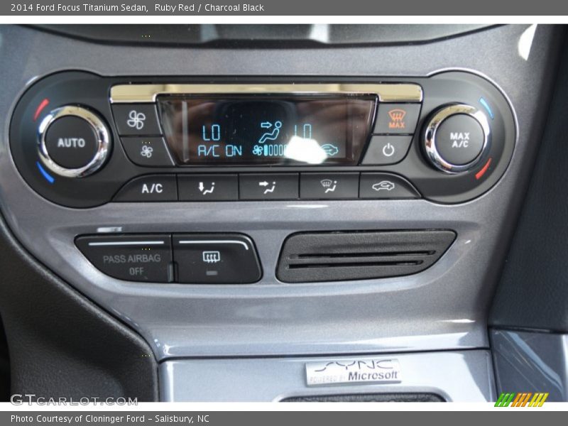 Ruby Red / Charcoal Black 2014 Ford Focus Titanium Sedan