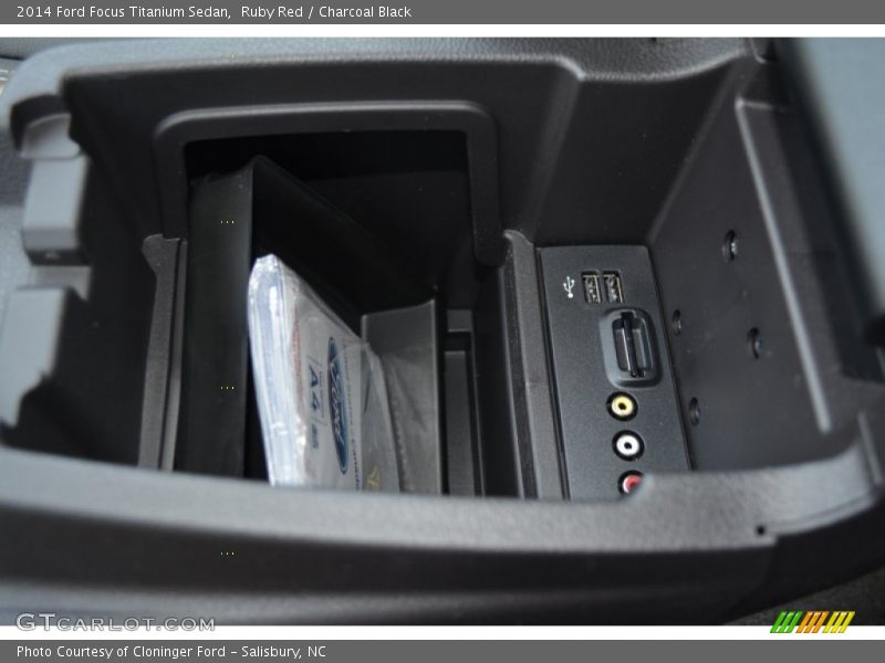 Ruby Red / Charcoal Black 2014 Ford Focus Titanium Sedan