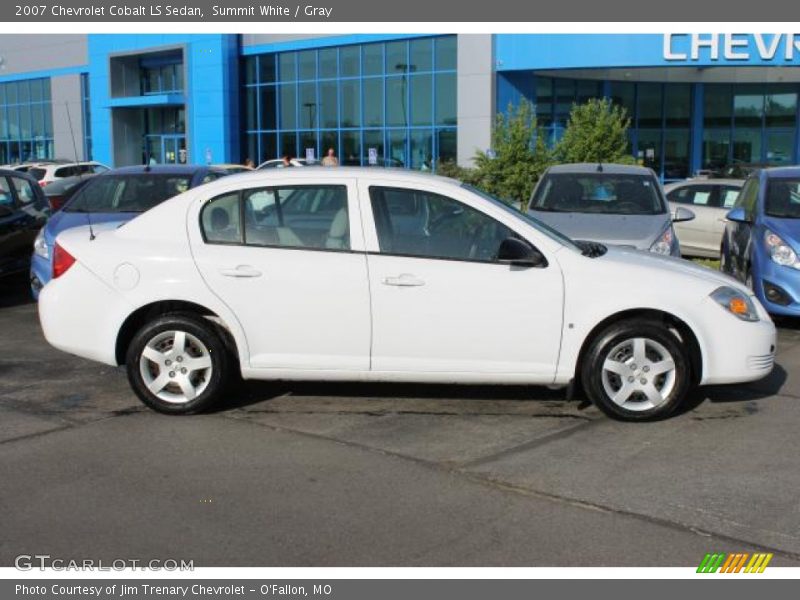 Summit White / Gray 2007 Chevrolet Cobalt LS Sedan