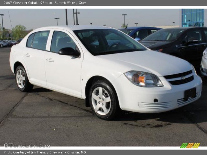 Summit White / Gray 2007 Chevrolet Cobalt LS Sedan