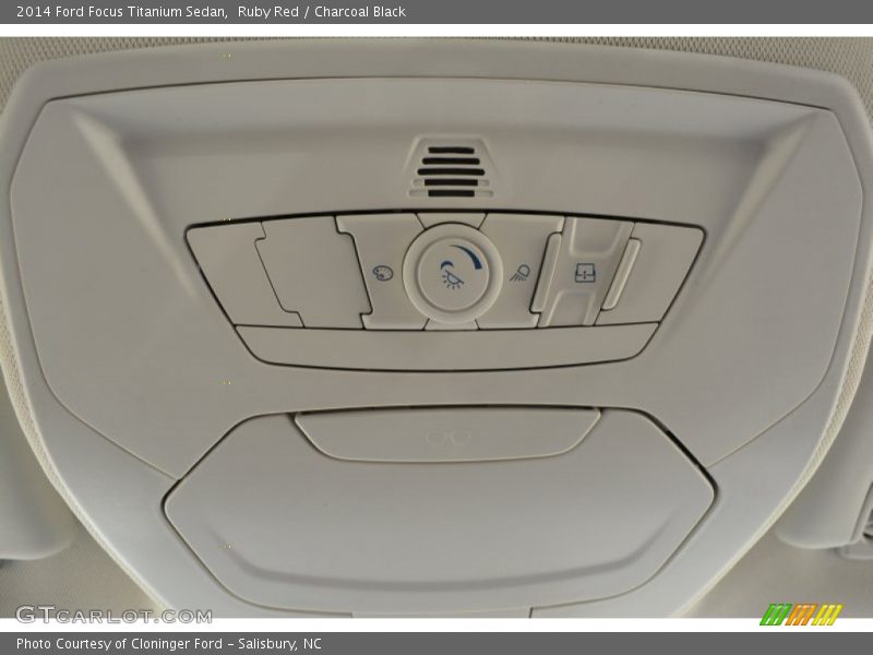 Ruby Red / Charcoal Black 2014 Ford Focus Titanium Sedan