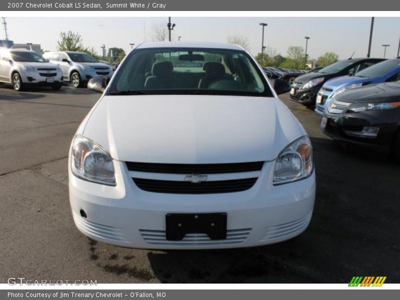 Summit White / Gray 2007 Chevrolet Cobalt LS Sedan