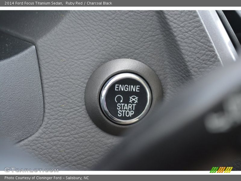 Ruby Red / Charcoal Black 2014 Ford Focus Titanium Sedan