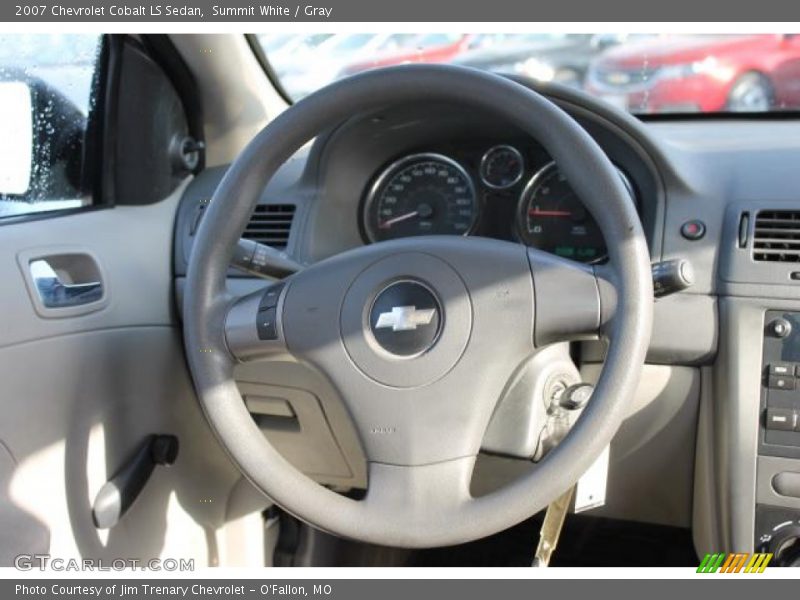 Summit White / Gray 2007 Chevrolet Cobalt LS Sedan