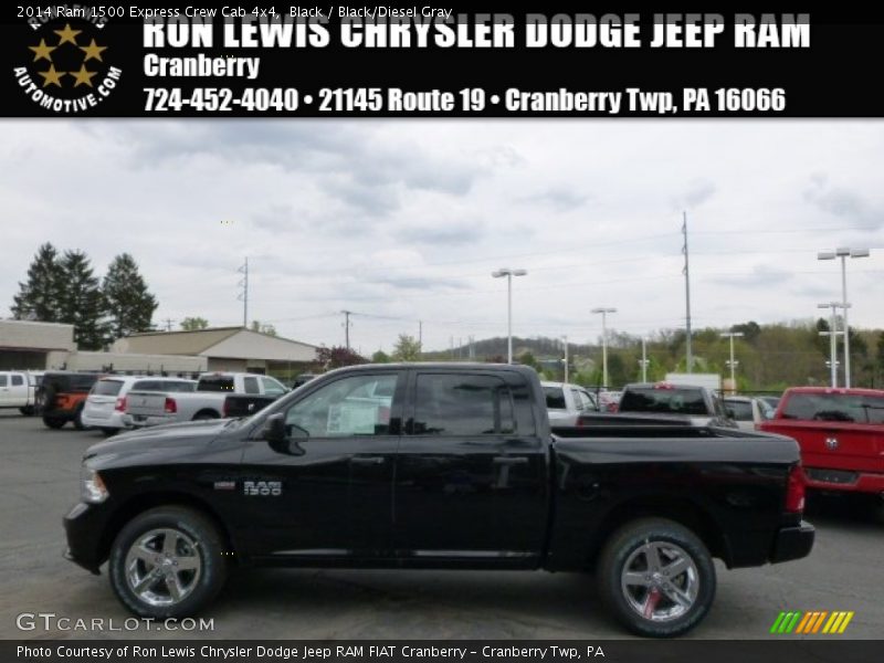 Black / Black/Diesel Gray 2014 Ram 1500 Express Crew Cab 4x4
