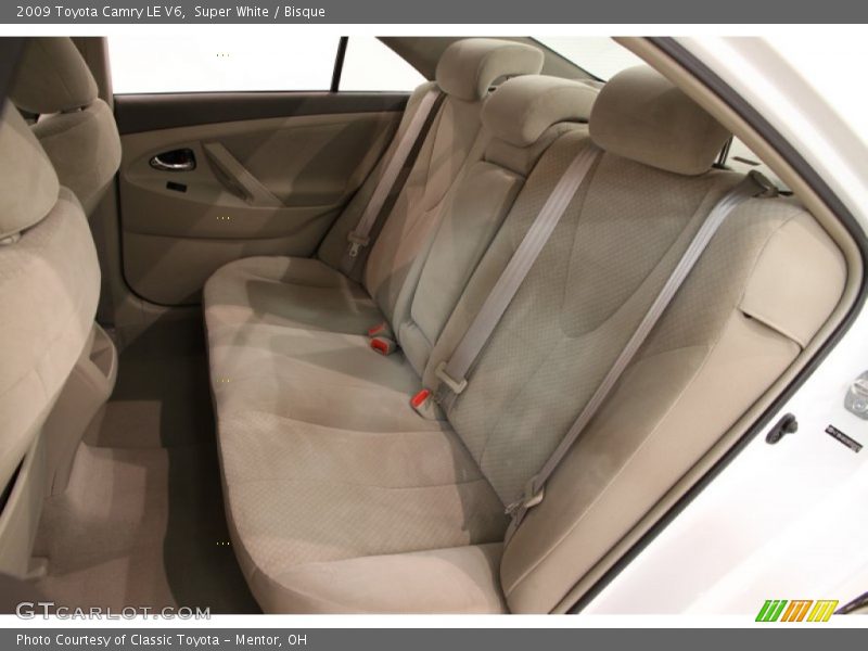 Rear Seat of 2009 Camry LE V6