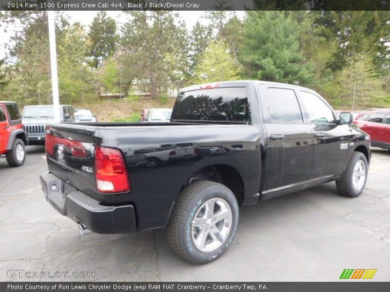 Black / Black/Diesel Gray 2014 Ram 1500 Express Crew Cab 4x4