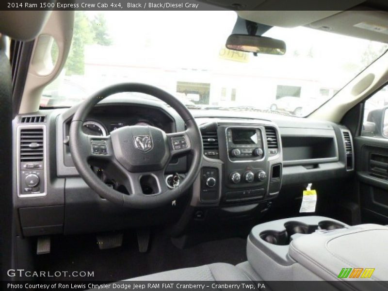 Black / Black/Diesel Gray 2014 Ram 1500 Express Crew Cab 4x4