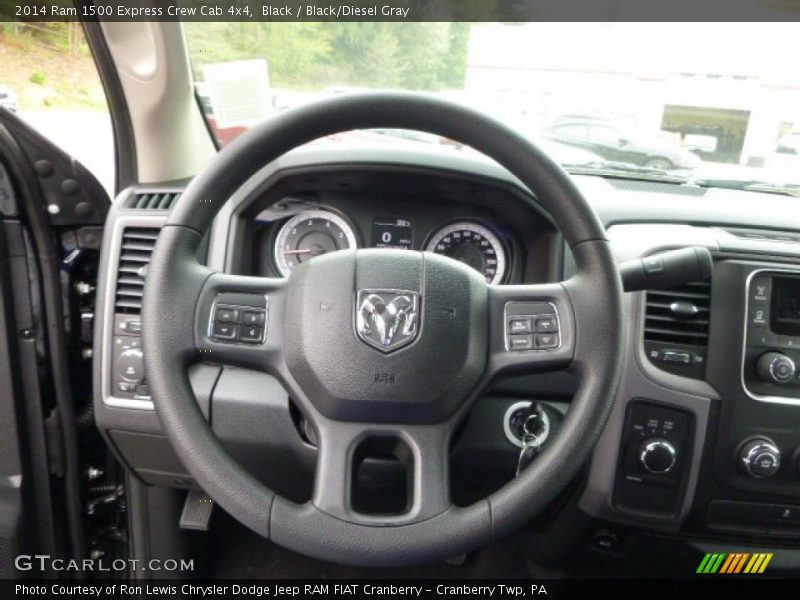 Black / Black/Diesel Gray 2014 Ram 1500 Express Crew Cab 4x4