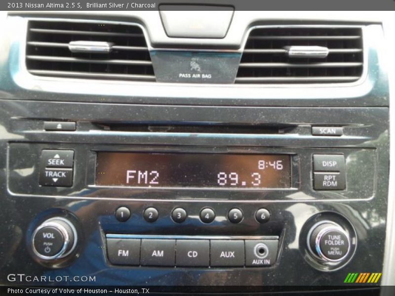 Brilliant Silver / Charcoal 2013 Nissan Altima 2.5 S