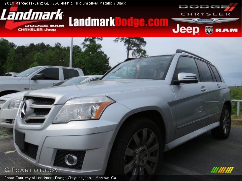 Iridium Silver Metallic / Black 2010 Mercedes-Benz GLK 350 4Matic