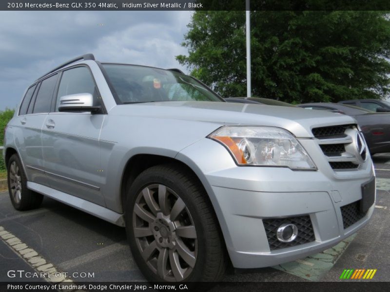 Iridium Silver Metallic / Black 2010 Mercedes-Benz GLK 350 4Matic