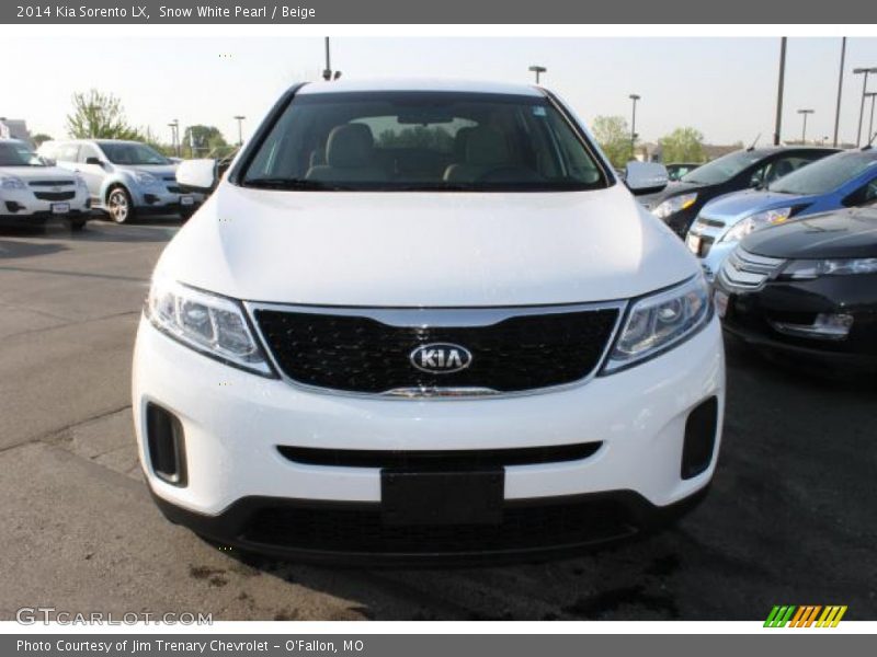 Snow White Pearl / Beige 2014 Kia Sorento LX
