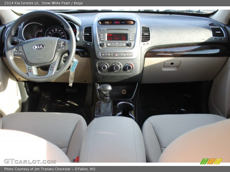 Snow White Pearl / Beige 2014 Kia Sorento LX