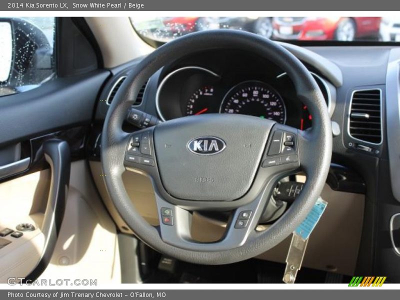 Snow White Pearl / Beige 2014 Kia Sorento LX