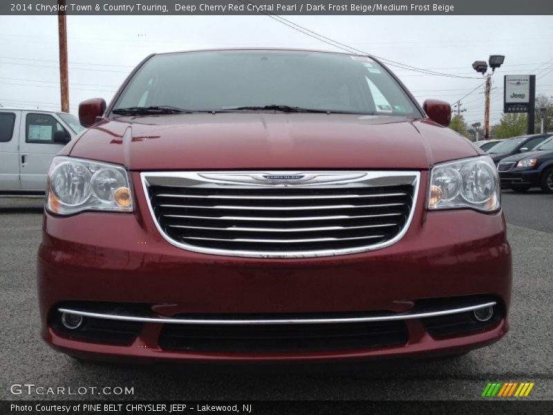 Deep Cherry Red Crystal Pearl / Dark Frost Beige/Medium Frost Beige 2014 Chrysler Town & Country Touring