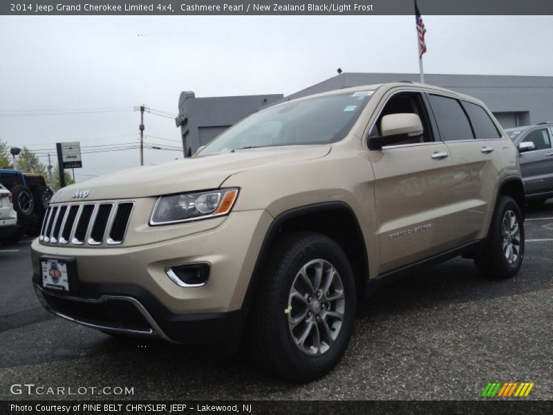 Cashmere Pearl / New Zealand Black/Light Frost 2014 Jeep Grand Cherokee Limited 4x4