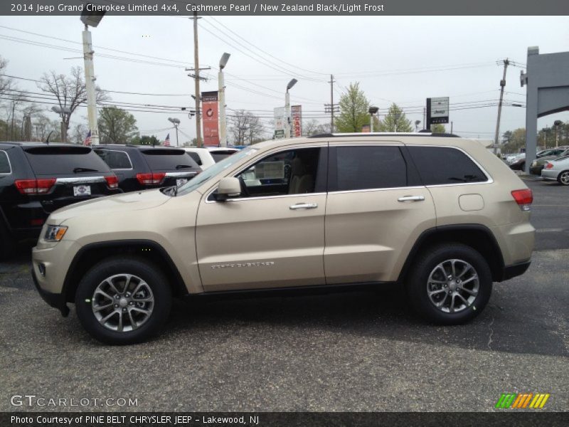 Cashmere Pearl / New Zealand Black/Light Frost 2014 Jeep Grand Cherokee Limited 4x4