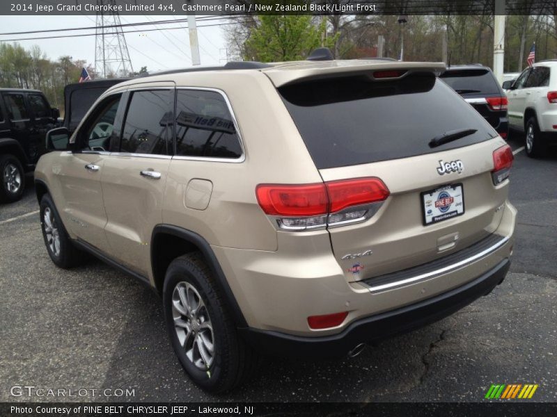 Cashmere Pearl / New Zealand Black/Light Frost 2014 Jeep Grand Cherokee Limited 4x4