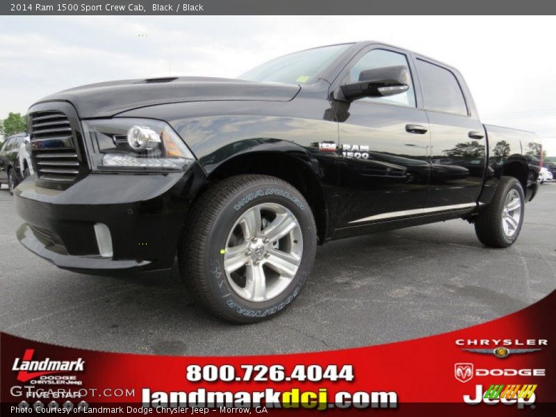 Black / Black 2014 Ram 1500 Sport Crew Cab