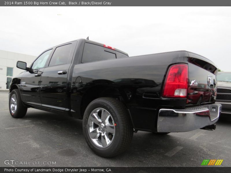 Black / Black/Diesel Gray 2014 Ram 1500 Big Horn Crew Cab